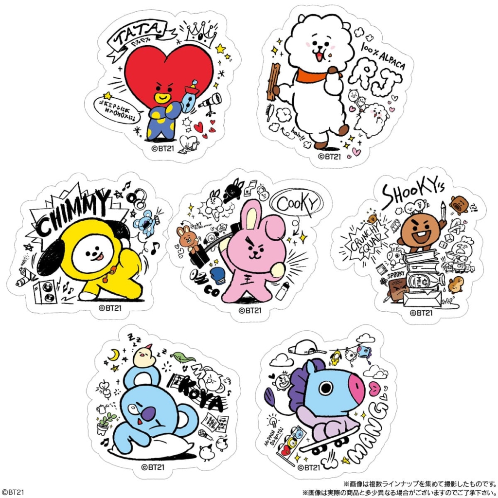 BT21のステッカーの写真